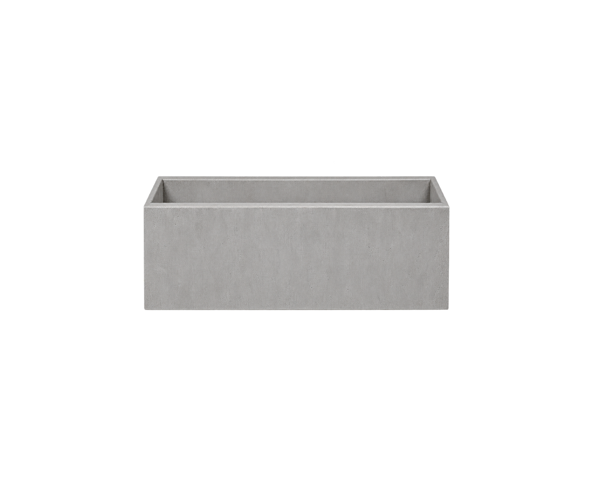 Polystone Planter - Light Grey - Medium