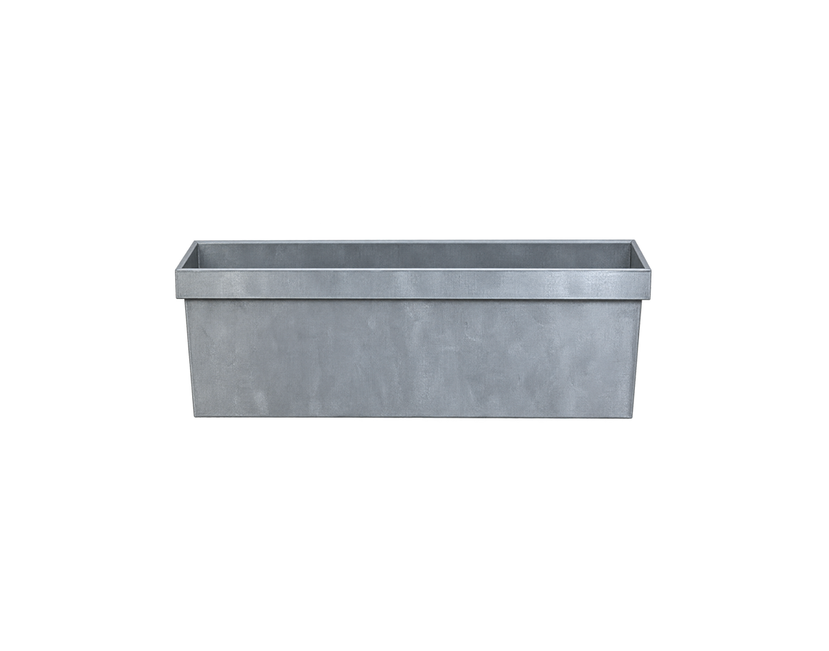 Silver Metal Window Box