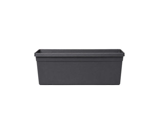 Recycled Plastic Dark Grey Window Box - Small
