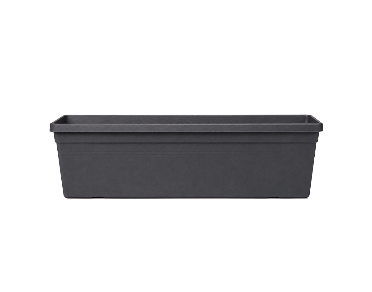 Recycled Plastic Dark Grey Window Box
