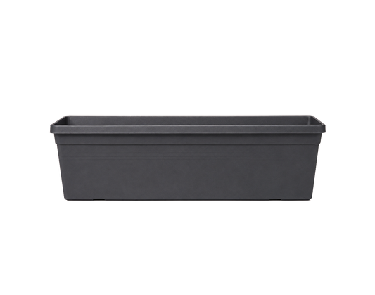 Recycled Plastic Dark Grey Window Box - Medium