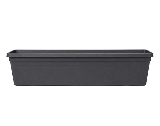 Recycled Plastic Dark Grey Window Box - Large